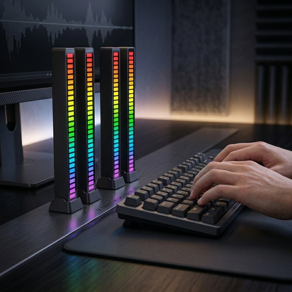 Tira de Luces LED Activadas por Ritmo Musical Ideal para decoración para fiestas