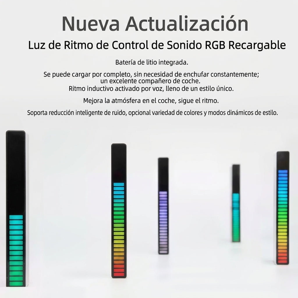 Tira de Luces LED Activadas por Ritmo Musical Ideal para decoración para fiestas