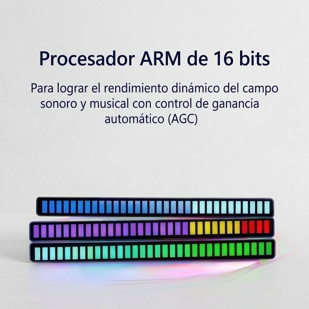Tira de Luces LED Activadas por Ritmo Musical Ideal para decoración para fiestas